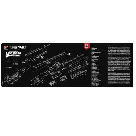 TekMat Mossberg Shotgun Mat | Cleaning Mat | 12"x36" | Black | TEK-R36-MOSSBERG