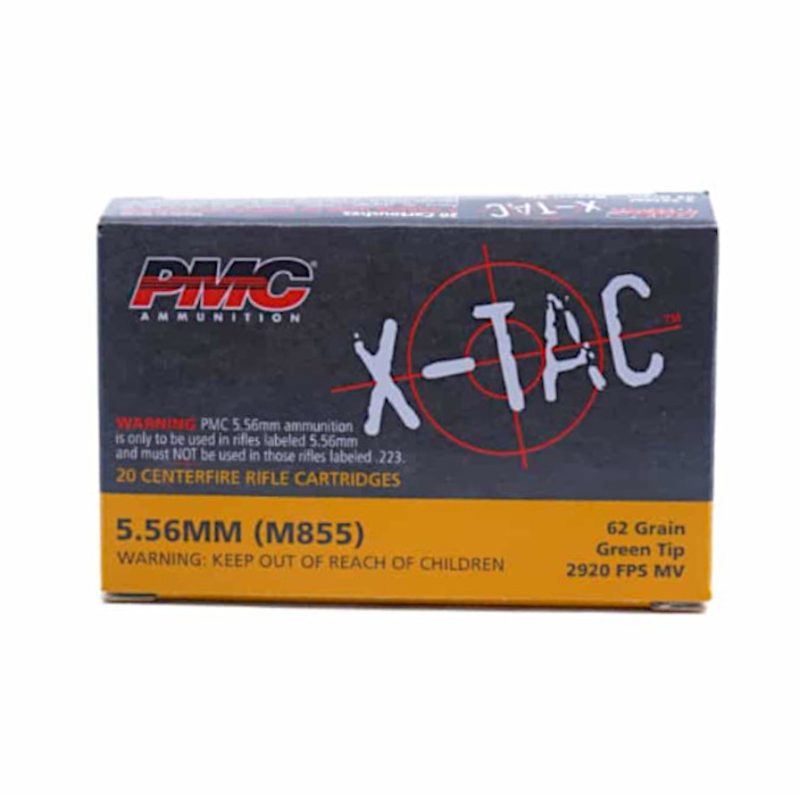 PMC X-TAC5.56x45mm Ammunition 62 Grain Full Metal Jacket