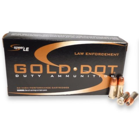 Speer LE Gold Dot Handgun Personal Protection, 9mm Luger, 124 Grain, Gold Dot Hollow Point, 1150 fps