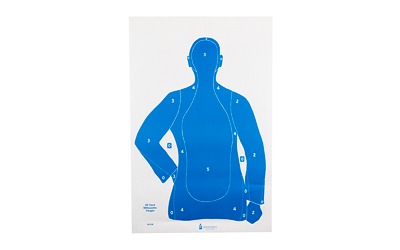Action Target B-21E, Blue Paper Target, 23"x35", 100 Per Box B-21EBLUE-100