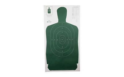Action Target B-27S Standard Target, Full Size Green Silhouette, 24"x45", 100 Per Box B-27SGREEN-100