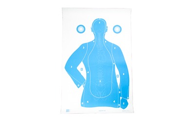 Action Target B-21E Qualification Target, Blue and White, 23" x 35", 100 Per Box F-B21EANT-AV2-100