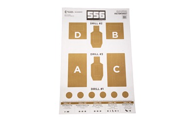 Action Target 556 Training Lab Target, Brown and White, 100 Per Box GS-556TRALAB-100