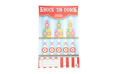 Action Target Knock-'Em-Down Target, Multi Color, 23"x35", 100 Per Box GS-CARBTTL-100