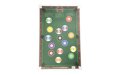 Action Target Billiards Target, Multi Color, 23"x35", 100 Per Box GS-POOL-100