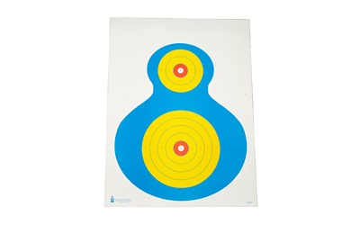 Action Target High Visibility Fluorescent Silhouette Target, Multi Color, 19"x25", 100 Per Box PR-WB1-100