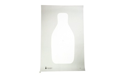 Action Target Standard FBI/DEA Q Target, Bright White, 22 1/2"x34 1/2", 100 Per Box Q-WH-100